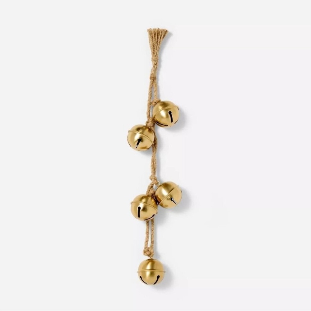 Studio McGee Threshold Decorative Hanging Bells Gold *NEW*